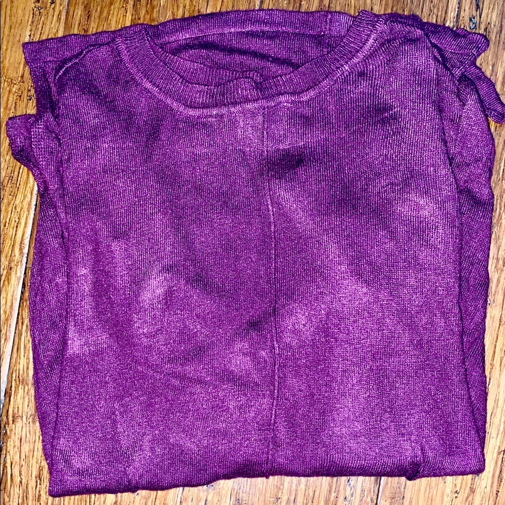 Long Sleeve Purple Sweater